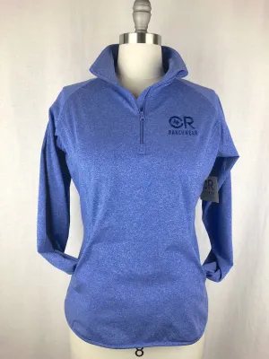 Women's CR Heathered Royal Blue 1/4 Zip