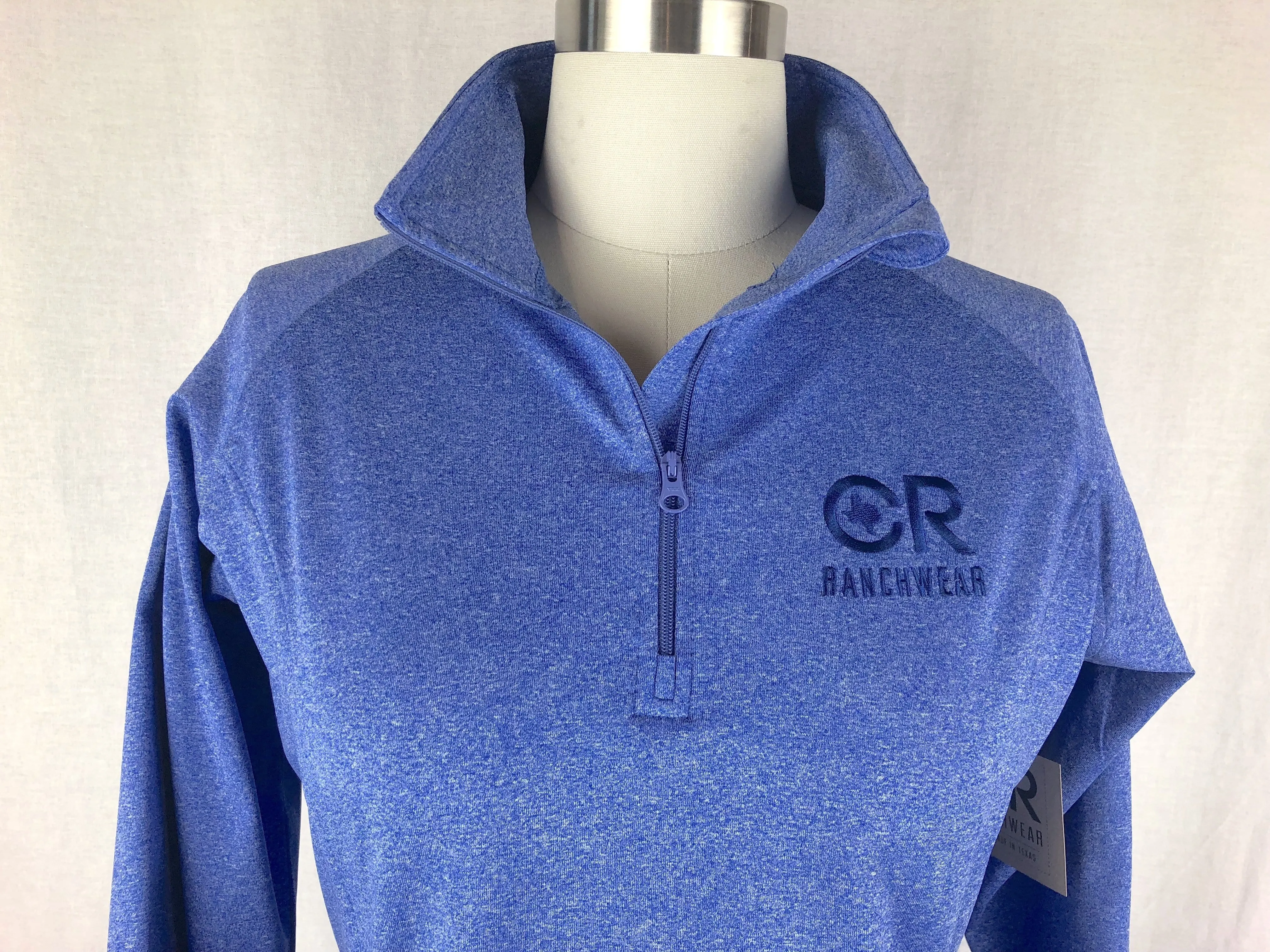 Women's CR Heathered Royal Blue 1/4 Zip