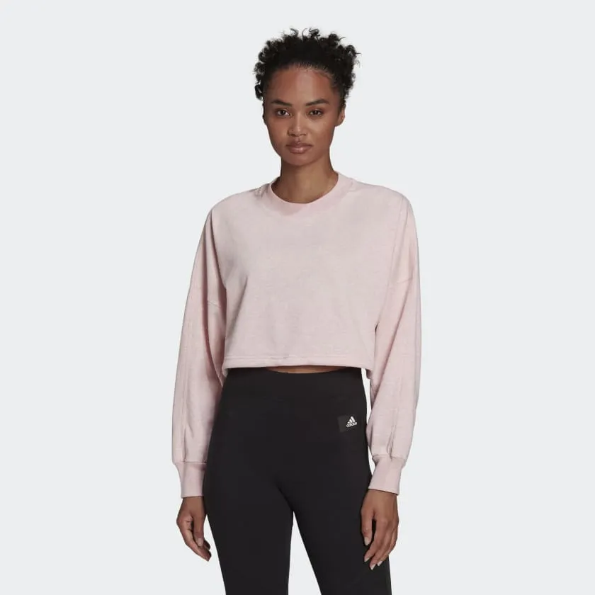 WOMENS CROPPED CREW NECK