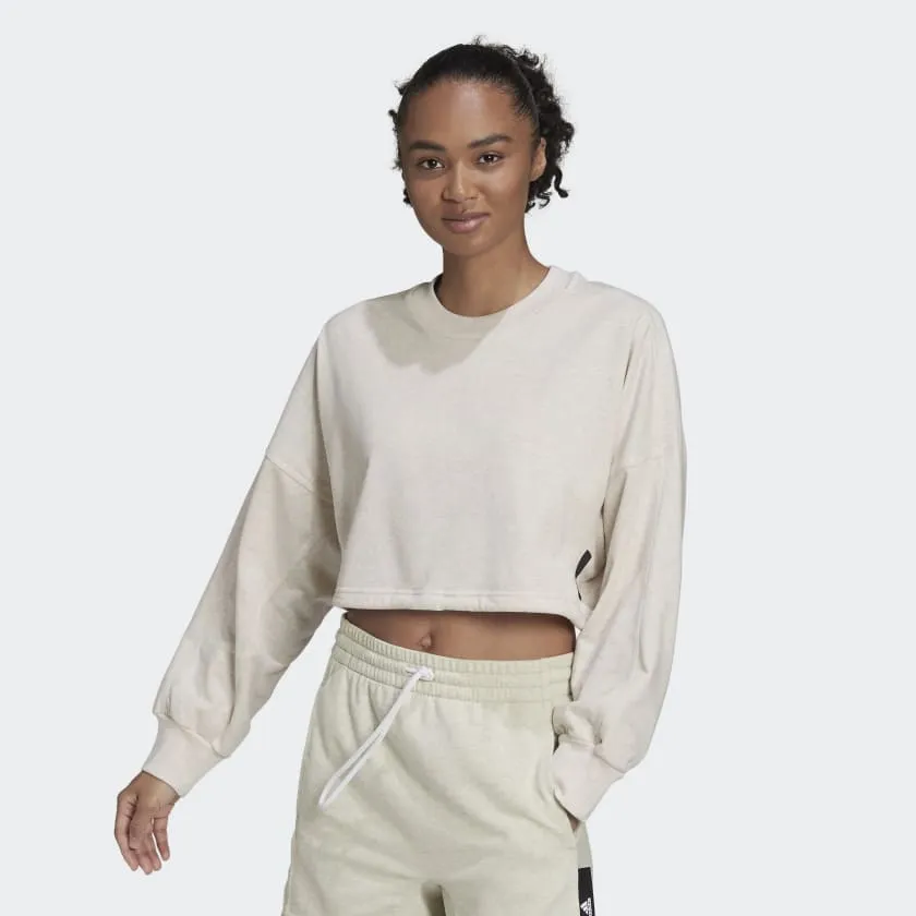 WOMENS CROPPED CREW NECK