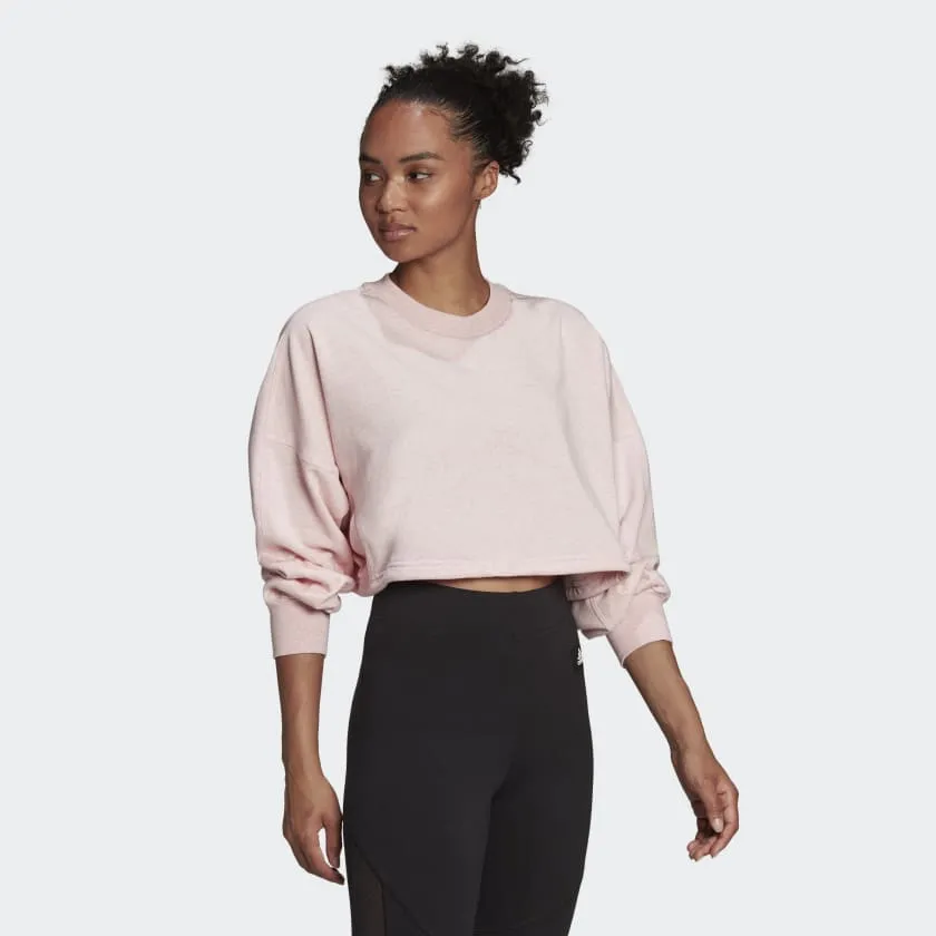 WOMENS CROPPED CREW NECK