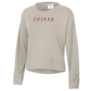Womens Culver Eagles Champion Sueded Fleece- Cocoa Butter