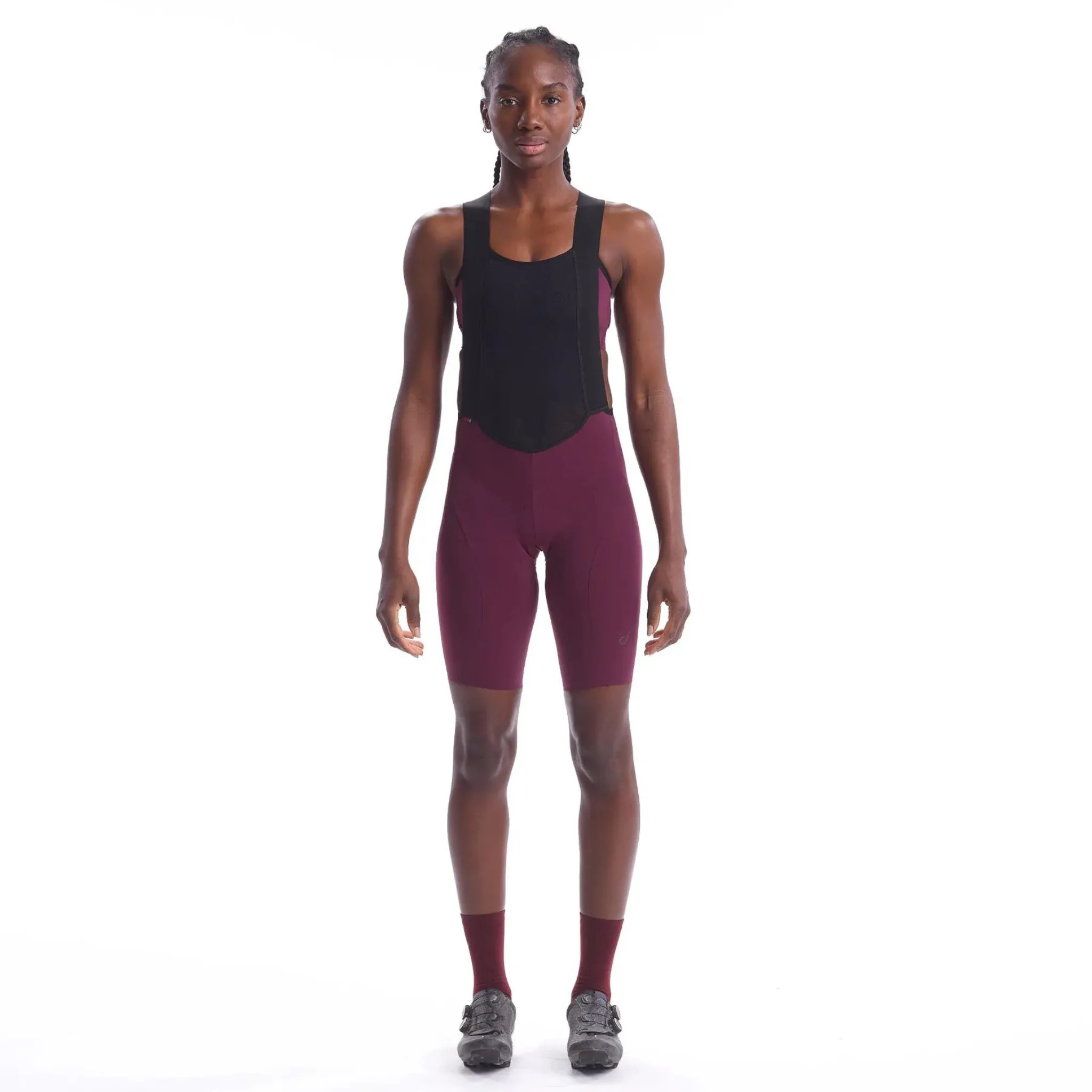Women's LUXE Bib Shorts - Black Cherry