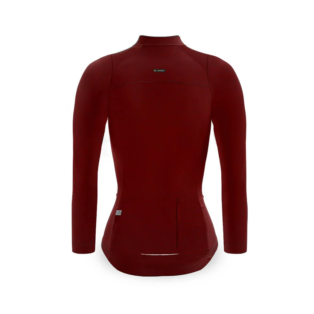 Women's Pecora Long Sleeve Merino Jersey (Bloodstone)
