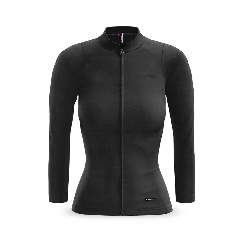 Women's Pecora Long Sleeve Merino Jersey (Charcoal)