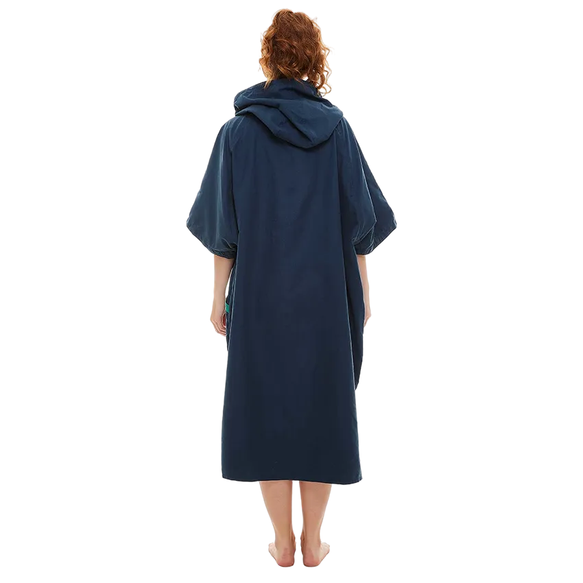 Women's Quick Dry Microfibre Changing Robe - Navy