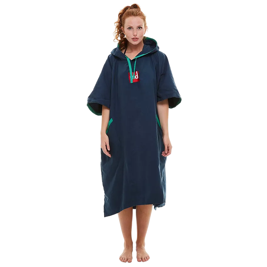 Women's Quick Dry Microfibre Changing Robe - Navy