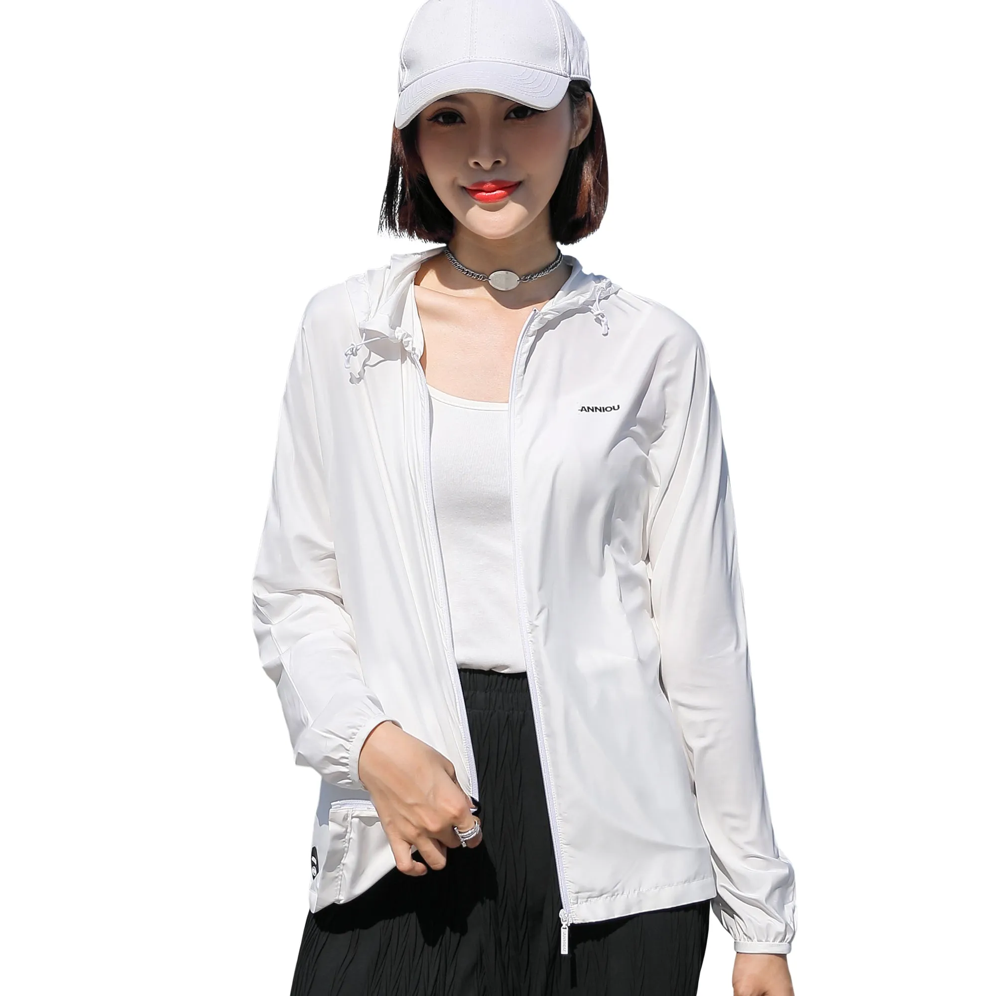 Women's UPF50  Smooth Zipper Quick Dry Sports Jacket
