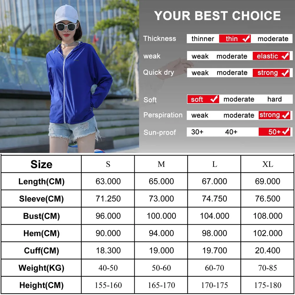 Women's UPF50  Smooth Zipper Quick Dry Sports Jacket