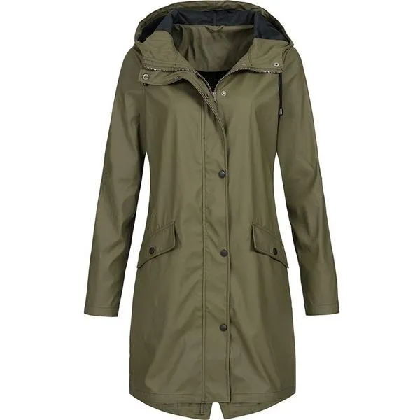 Women's Waterproof RainCoat Jacket Hooded Outdoor Coats