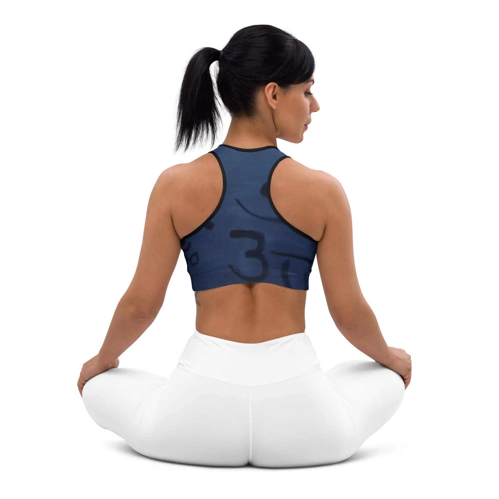 Women's Wearable Art "OM" Padded Sports Bra