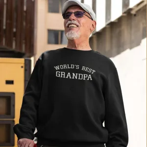 World's Best Grandpa Embroidered Sweatshirt