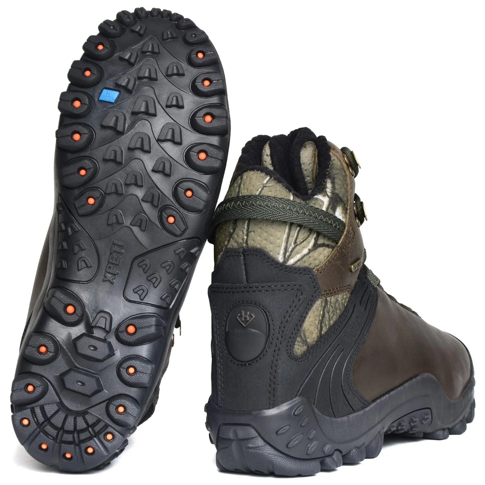 XPETI Men's Gravel 400G Insulated Leather Waterproof Hunting Boots