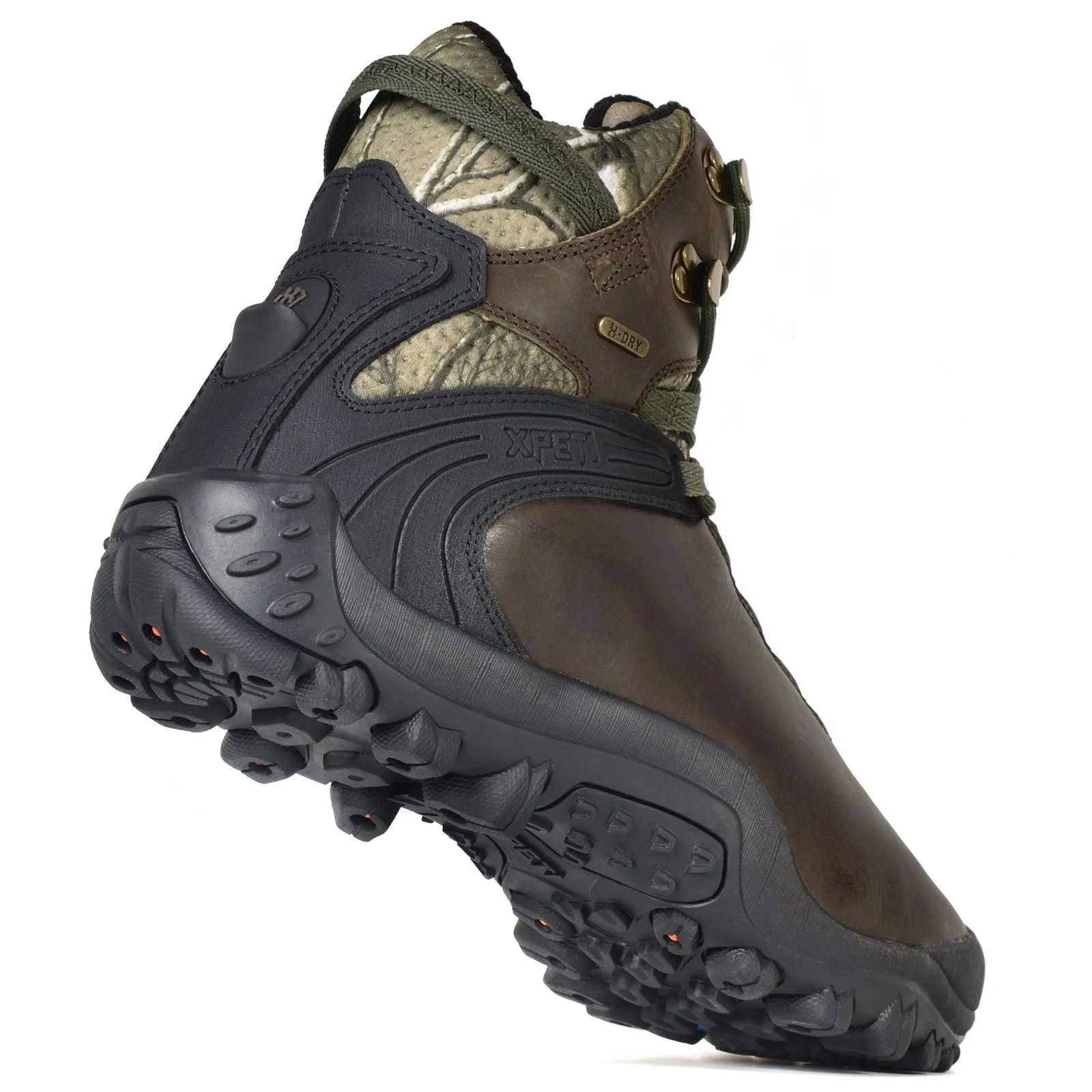 XPETI Men's Gravel 400G Insulated Leather Waterproof Hunting Boots