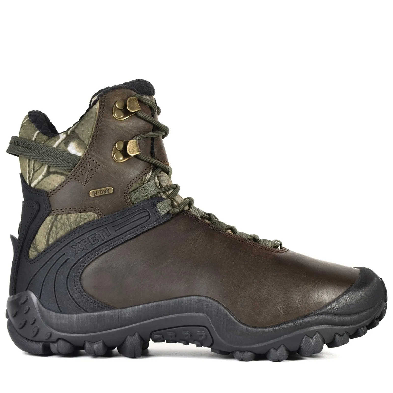 XPETI Men's Gravel 400G Insulated Leather Waterproof Hunting Boots
