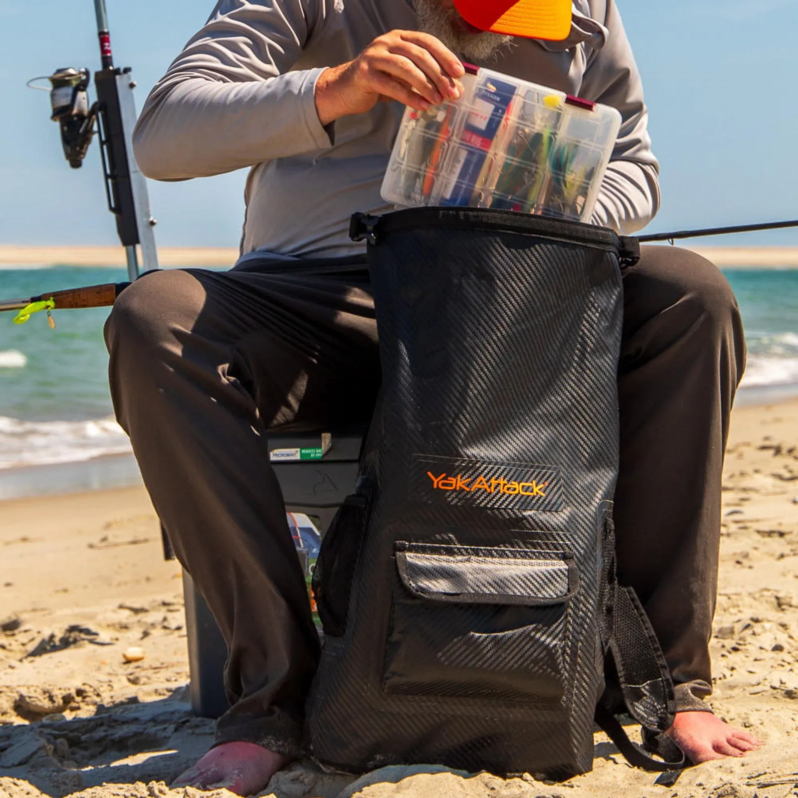 YakAttack - 20L Roll-Top Drybag Backpack - Black