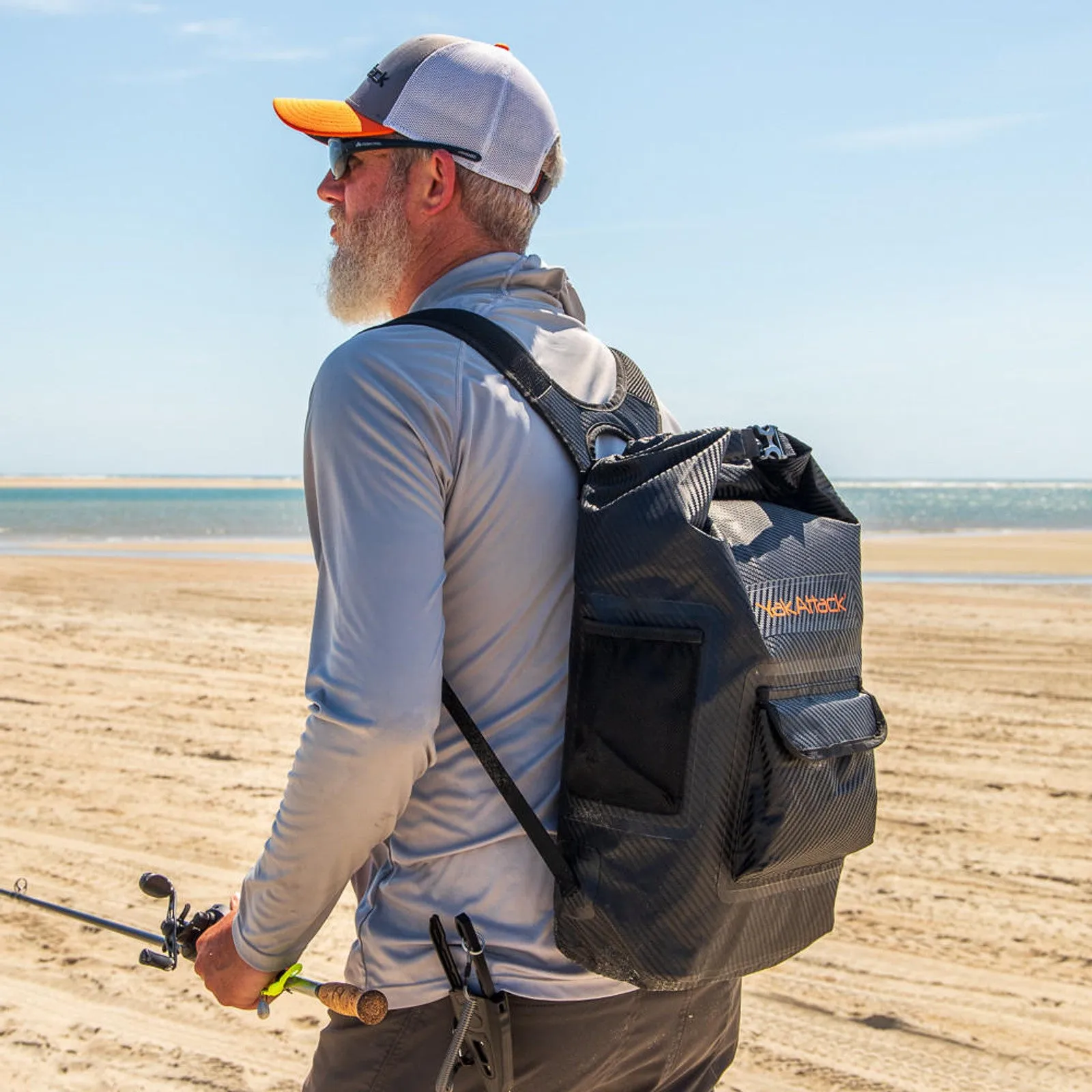 YakAttack - 20L Roll-Top Drybag Backpack - Black