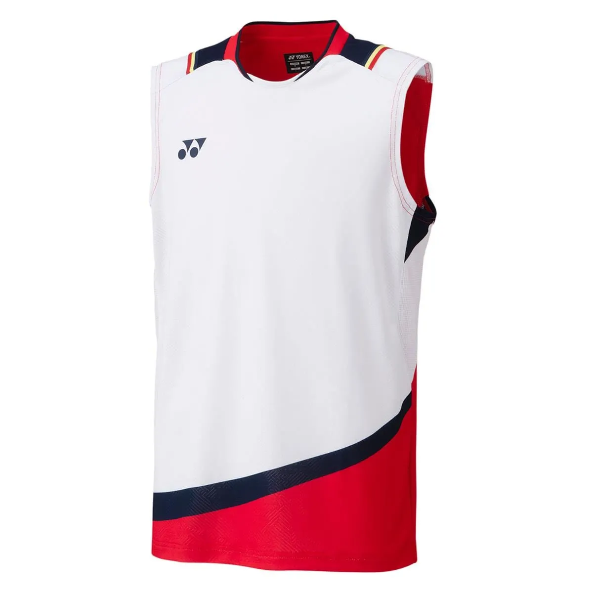 Yonex 10490 Mens Sleeveless Shirt - White