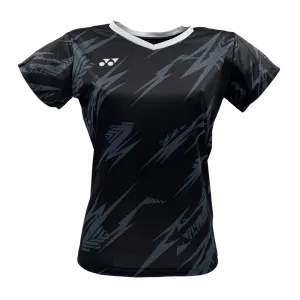 Yonex YTL8 Womens Badminton T-Shirt - Black / Silver