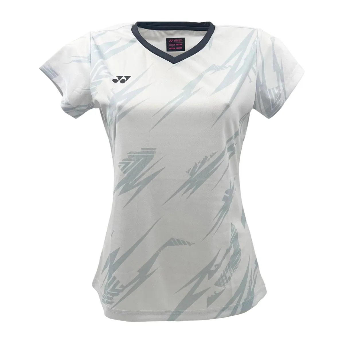 Yonex YTL8 Womens Badminton T-Shirt - White / Charcoal